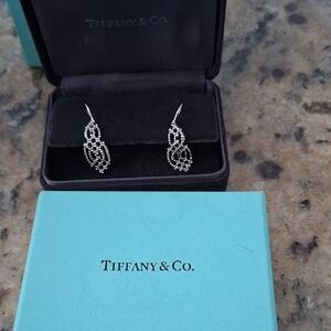 Tiffany & Co. Intricate White Gold Earrings